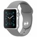 Curea iUni compatibila cu Apple Watch 1/2/3/4/5/6/7, 40mm, Silicon, Gray